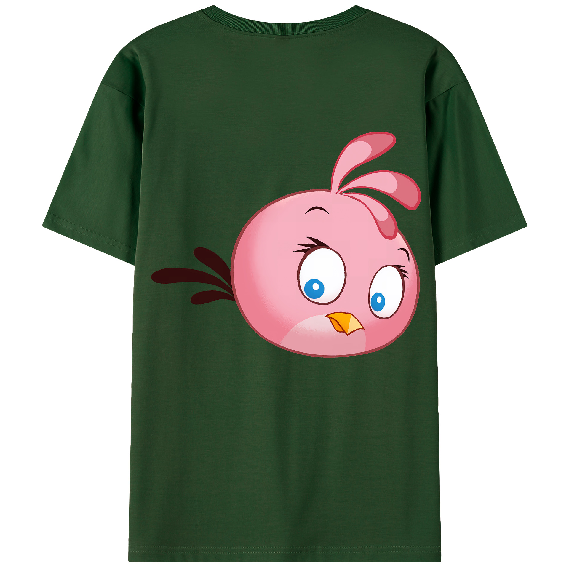 （画像用） Angry Birds アングリーバード 綿100％半袖Tシャツ（背面プリント）